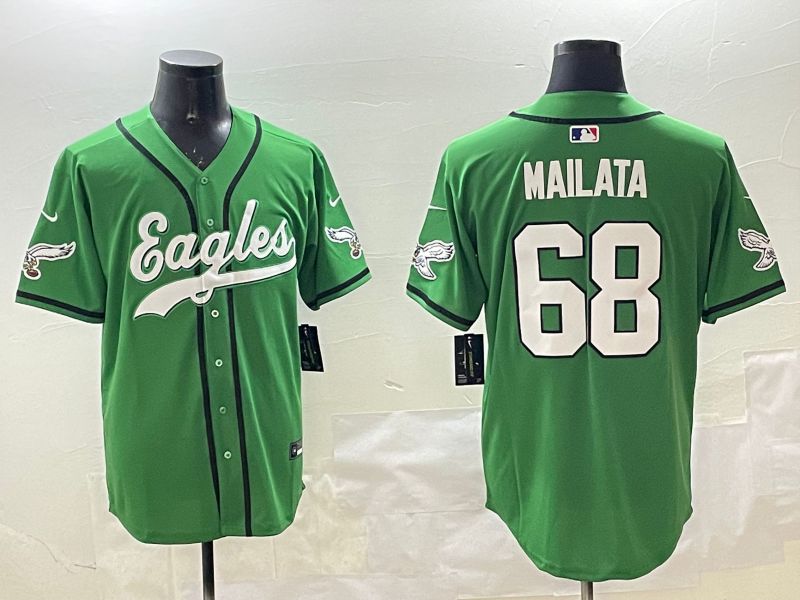 Men Philadelphia Eagles #68 Mailata Green three generations Jointly Name 2025 Nike Limited NFL Jersey style 10->philadelphia eagles->NFL Jersey
